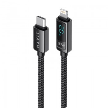 Cable de Tipo C a iPhone HV-CB6246 con LCD