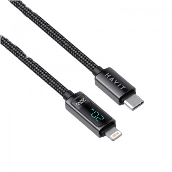 Cable de Tipo C a iPhone HV-CB6246 con LCD