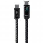 Cable de Tipo C a Tipo C HV-CB6246 con LCD