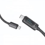 Cable de Tipo C a Tipo C HV-CB6246 con LCD