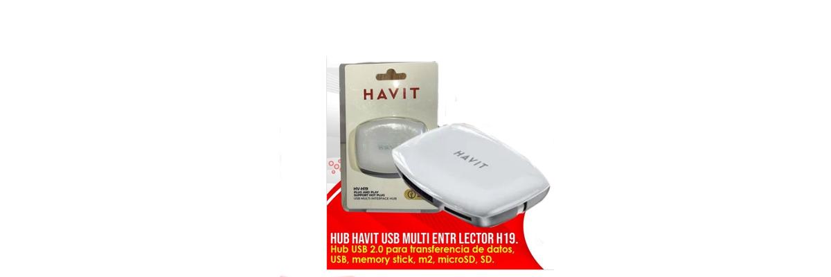HUB HAVIT HV-H19 USB 4 Puertos + Lector de Tarjetas