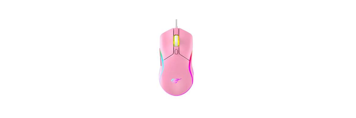 Mouse Havit MS1029 Gaming RGB Rosado