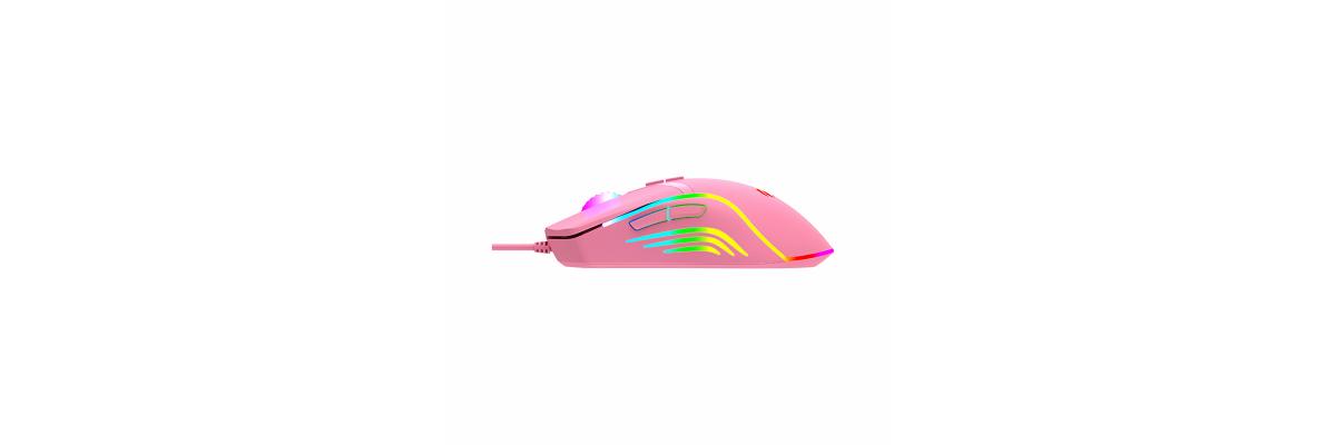 Mouse Havit MS1029 Gaming RGB Rosado