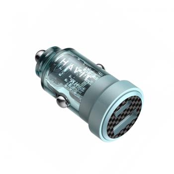 Cargador Havit CC2016 12V a 1 USB + 1 Tipo C (60W)
