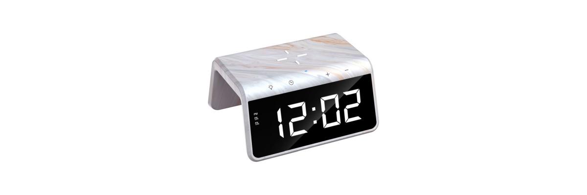 Reloj Havit W320 despertador y cargador inalámbrico