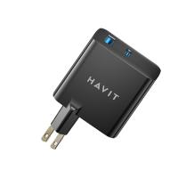 Cargador Havit 110V a Tipo C+USB+ carga Inalámbrica UC45W