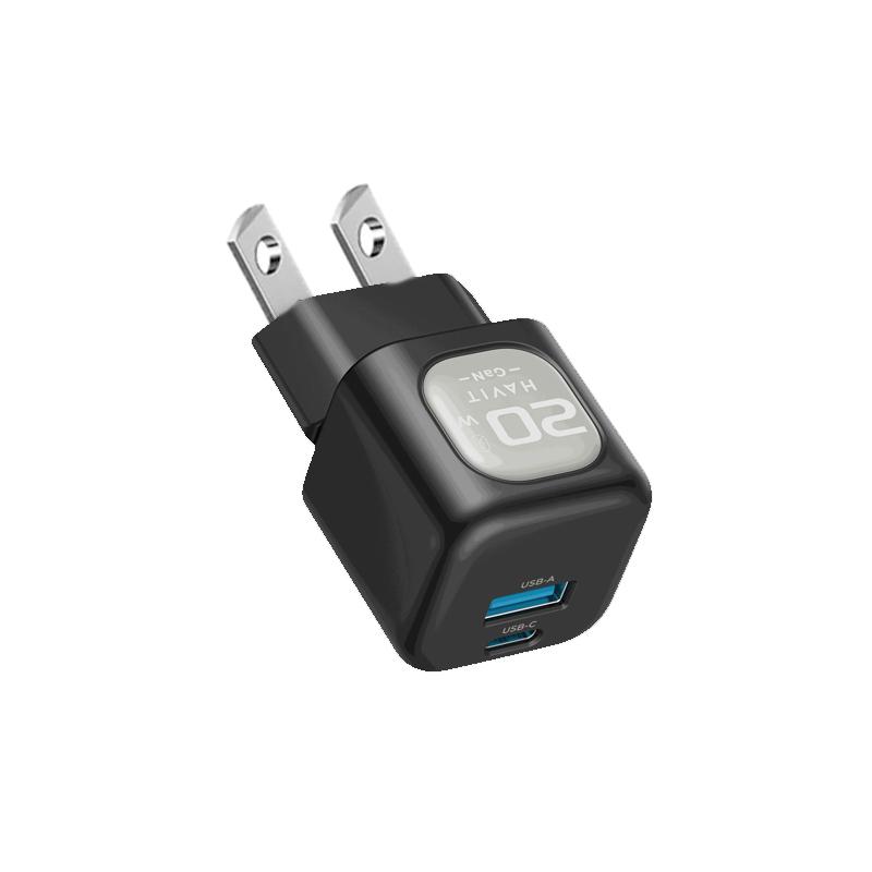 Cargador Havit 110V a Tipo C+USB UC220