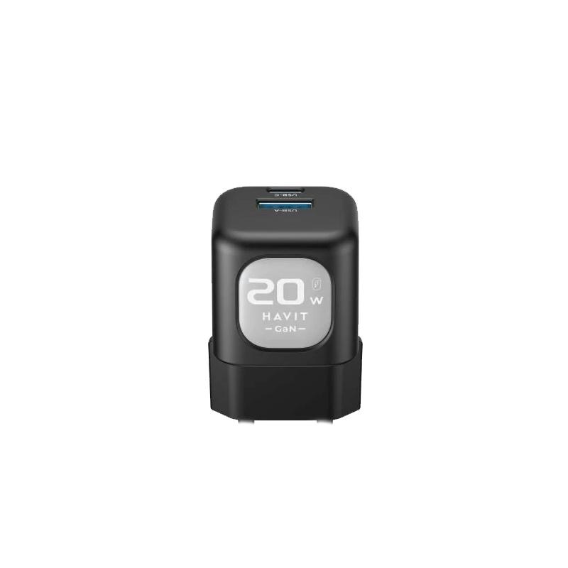 Cargador Havit 110V a Tipo C+USB UC220