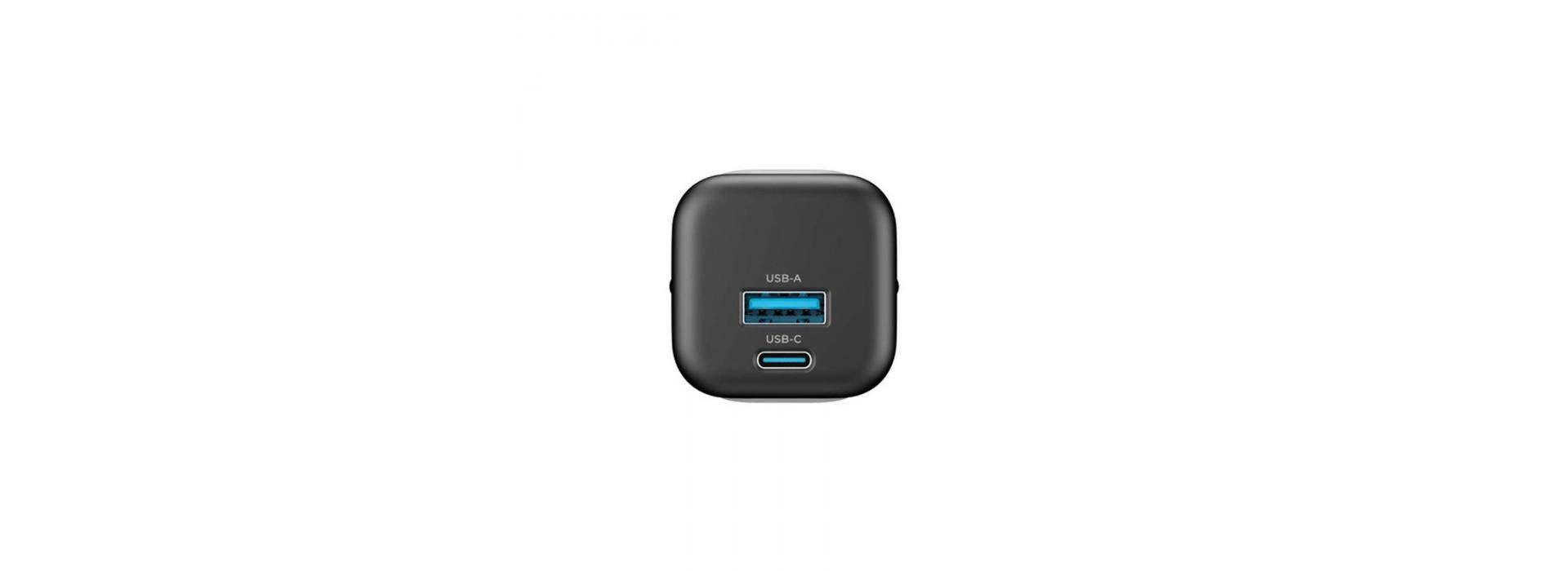 Cargador Havit 110V a Tipo C+USB UC220