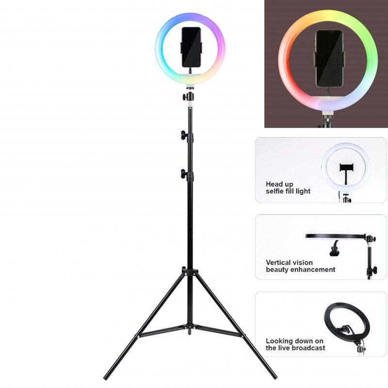 Trípode HAVIT con Aro de luz RGB ST7026