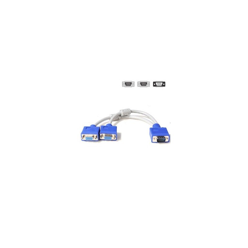 Cable Splitter VGA 1M a 2H